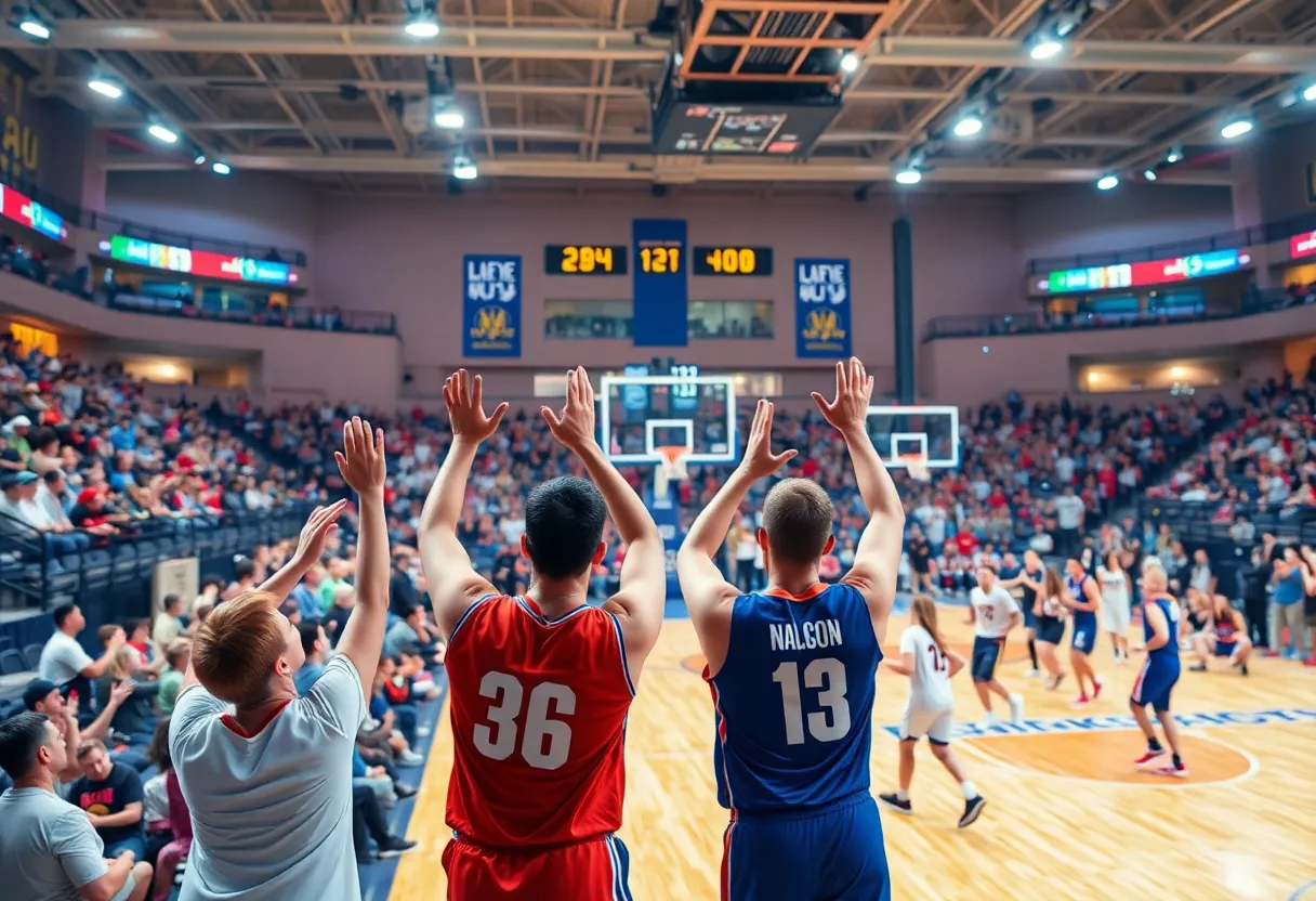 Basketball game between North Dakota State Bison and UC Irvine Anteaters