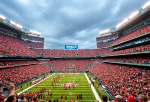 Crowd at the Tony the Tiger Sun Bowl game