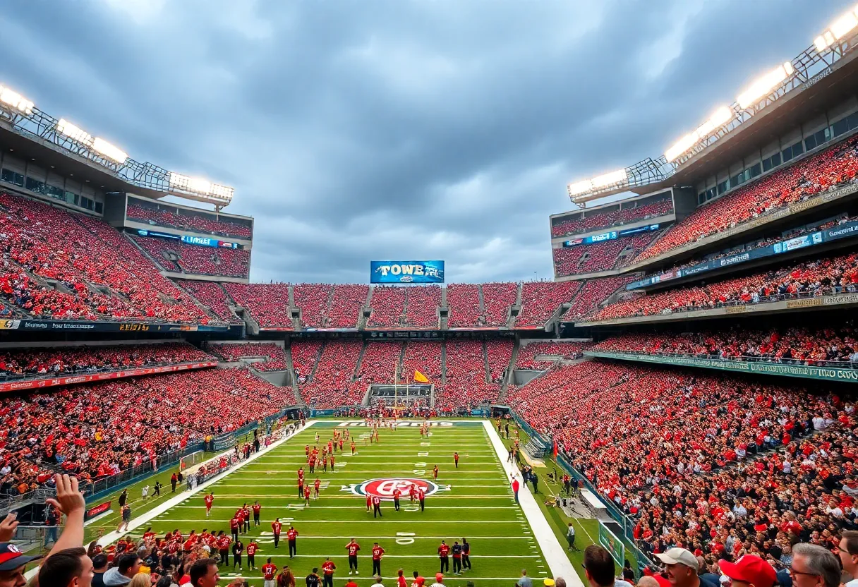 Crowd at the Tony the Tiger Sun Bowl game