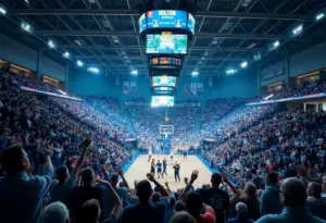 UTEP basketball team celebrating their championship win