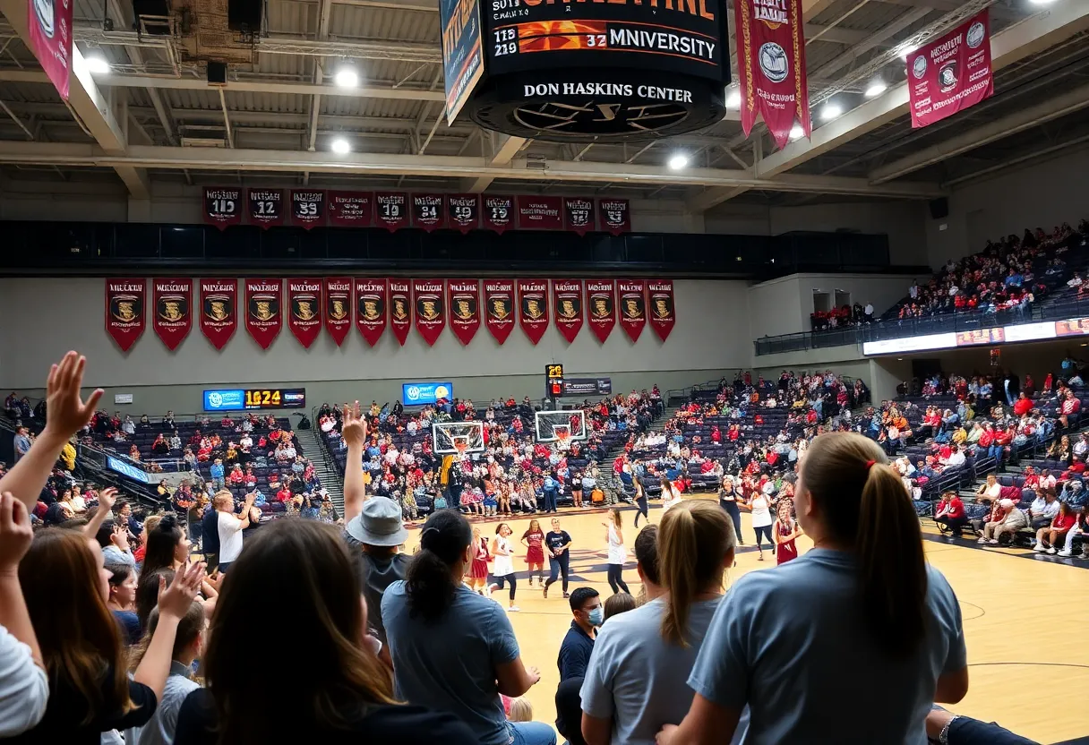 UTEP women's basketball team playing at Don Haskins Center